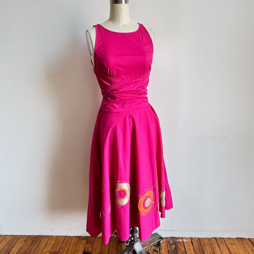 ROMYDA KETH Magenta Midi Dress
